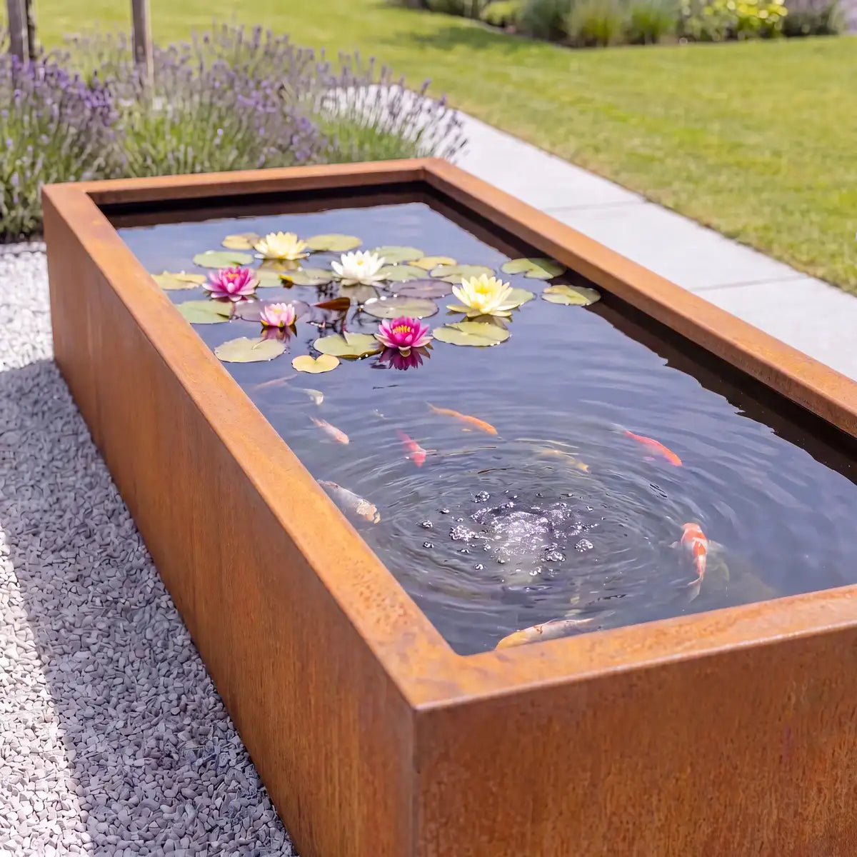 Wasserbecken und Teiche von moduform® für Garten, Terrasse und Balkon.