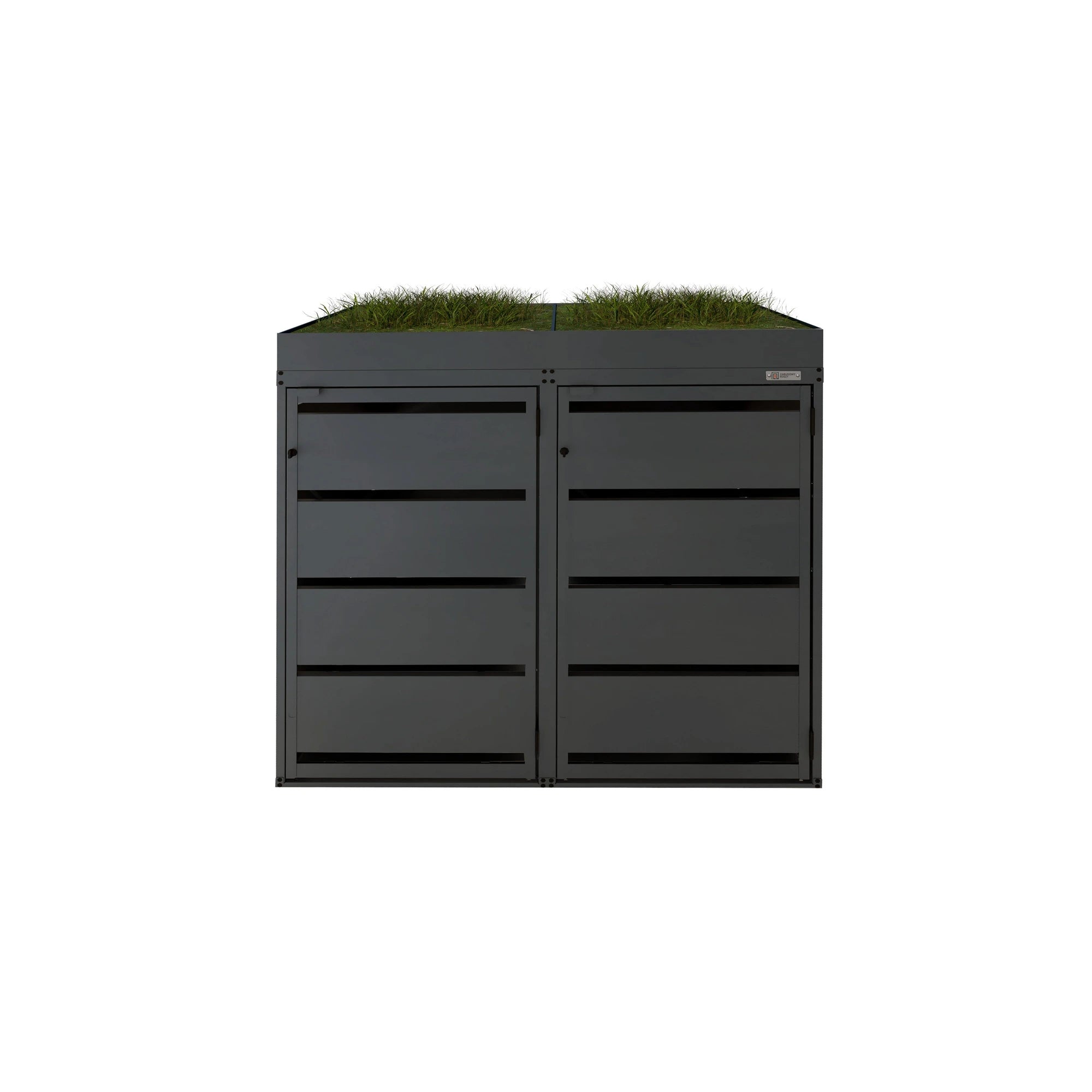 Mülltonnenbox P.BASE • 2 Tonnen