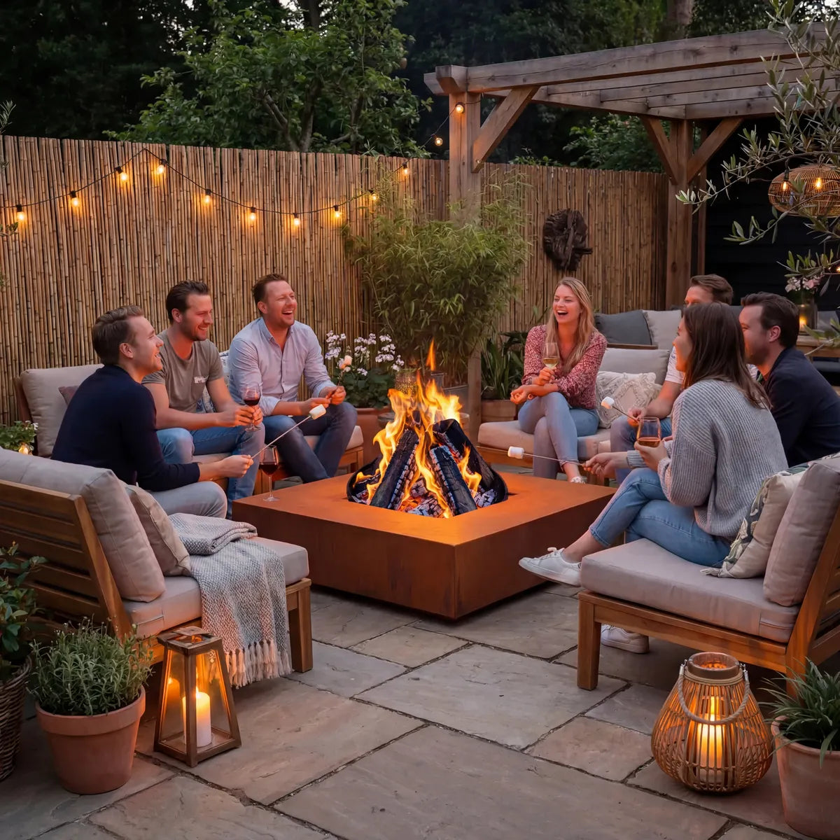 Feuerstelle Q • Cortenstahl