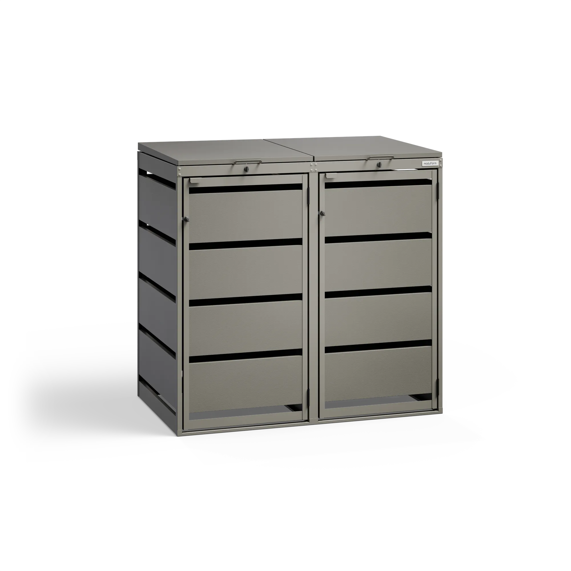 Mülltonnenbox BASE S • 2 Tonnen