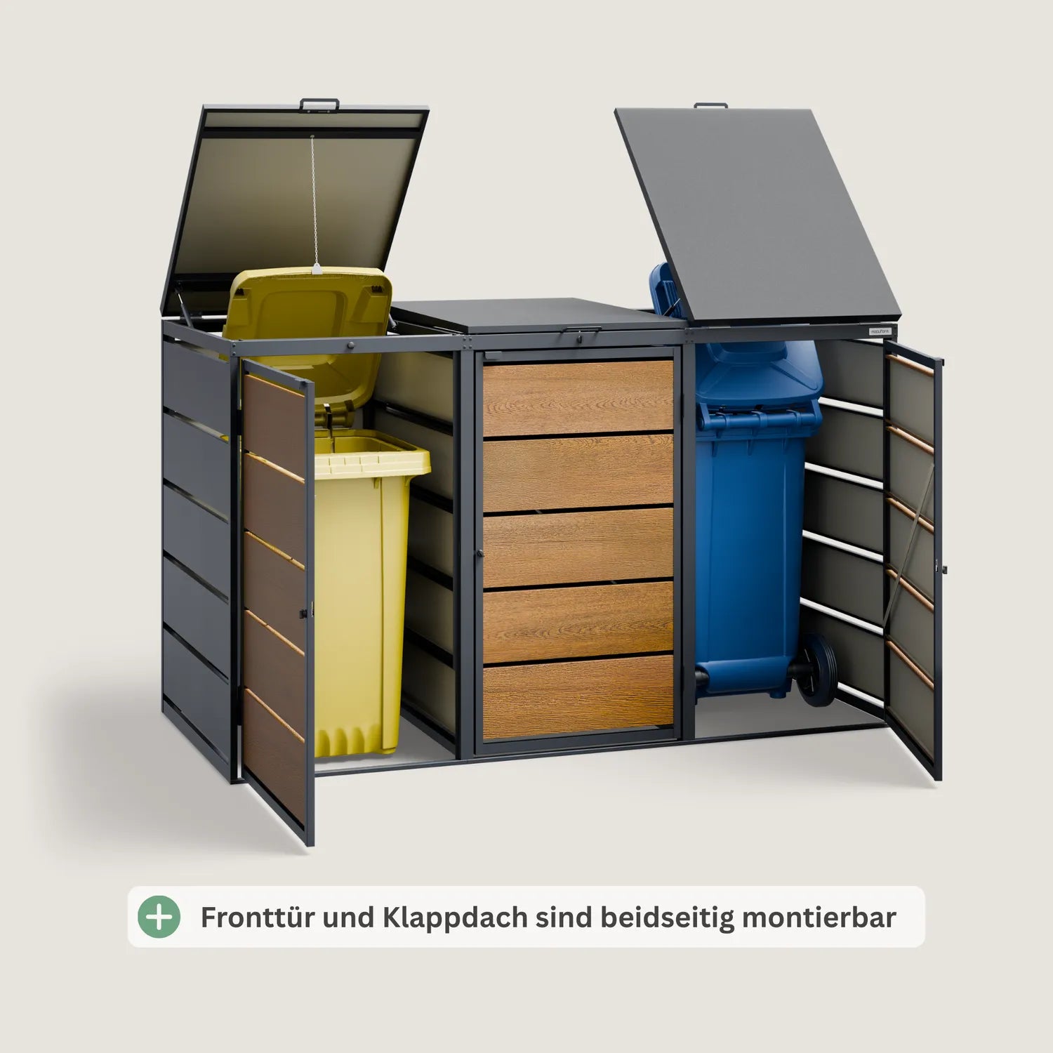 Mülltonnenbox BASE SH • 3 Tonnen