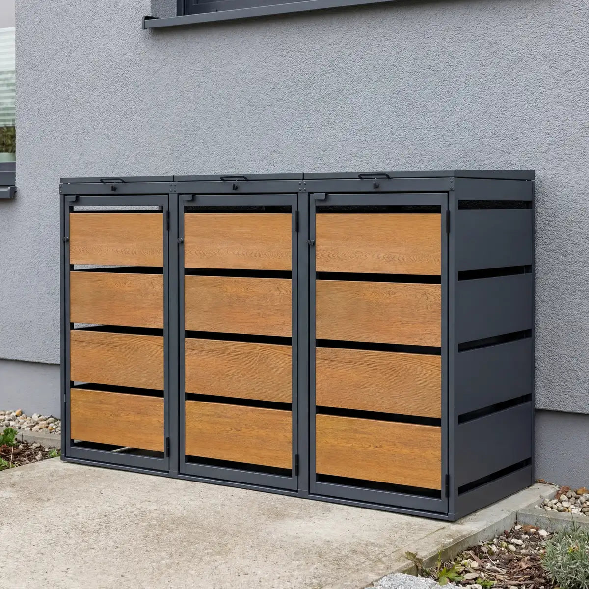 Mülltonnenbox BASE SH • 3 Tonnen