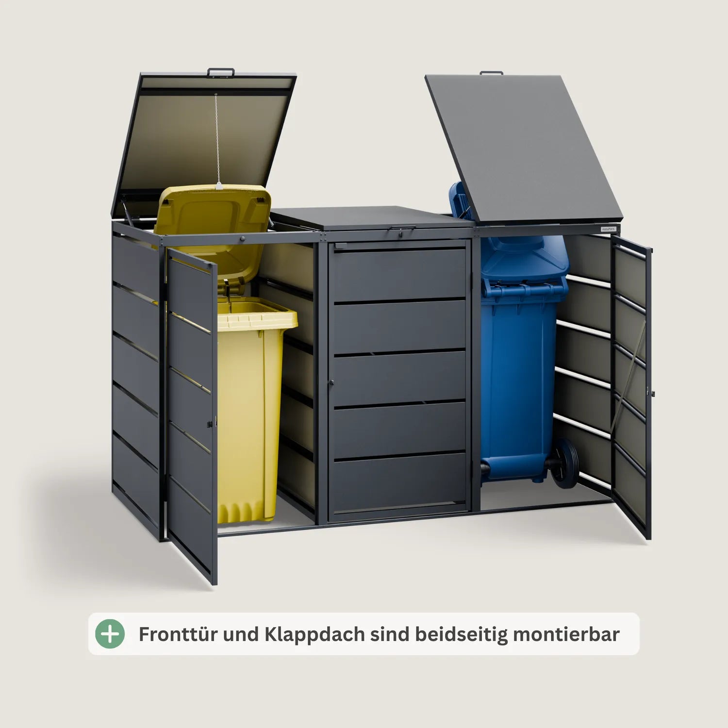 Mülltonnenbox BASE S • 3 Tonnen