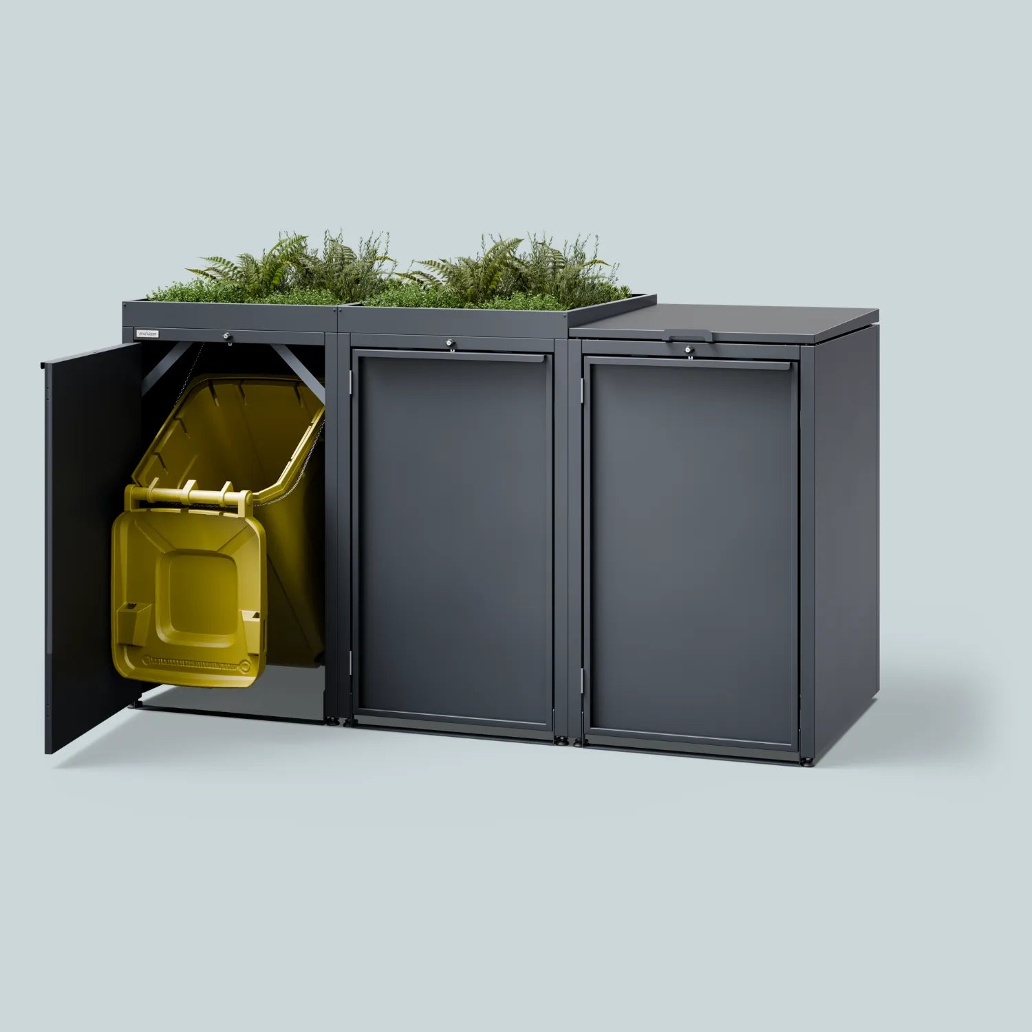 Mülltonnenbox ONE P • 2 Tonnen