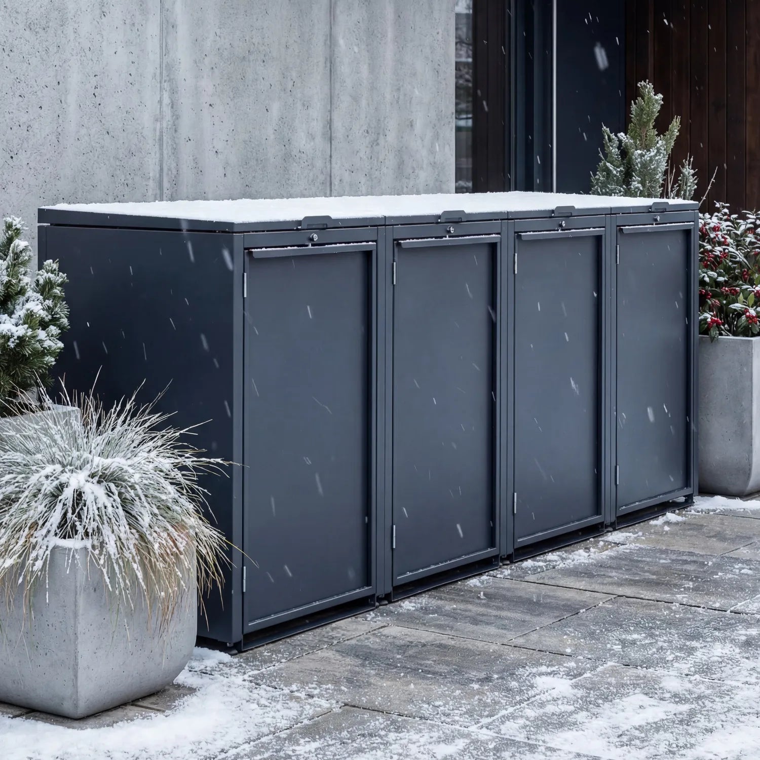 Mülltonnenbox ONE S • 3 Tonnen