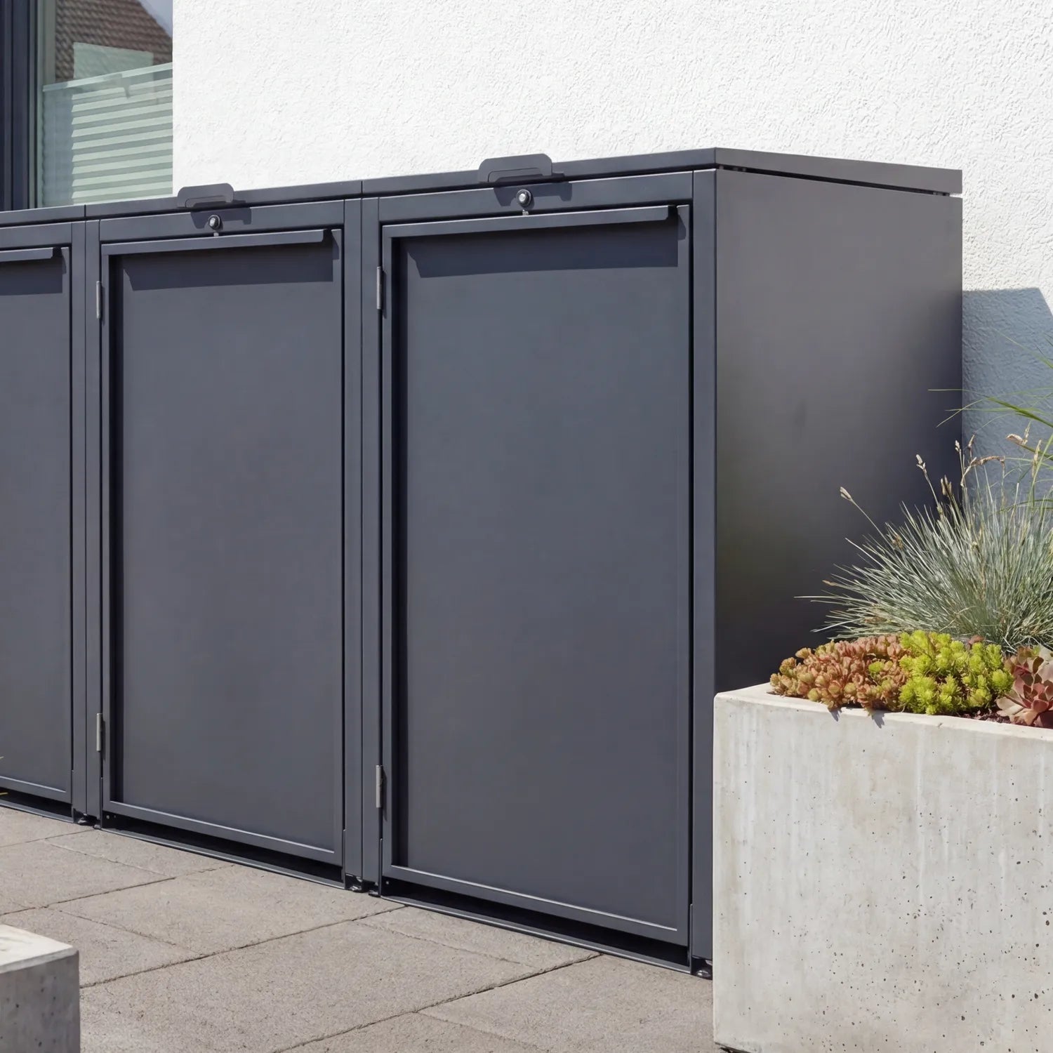 Mülltonnenbox ONE S • 3 Tonnen