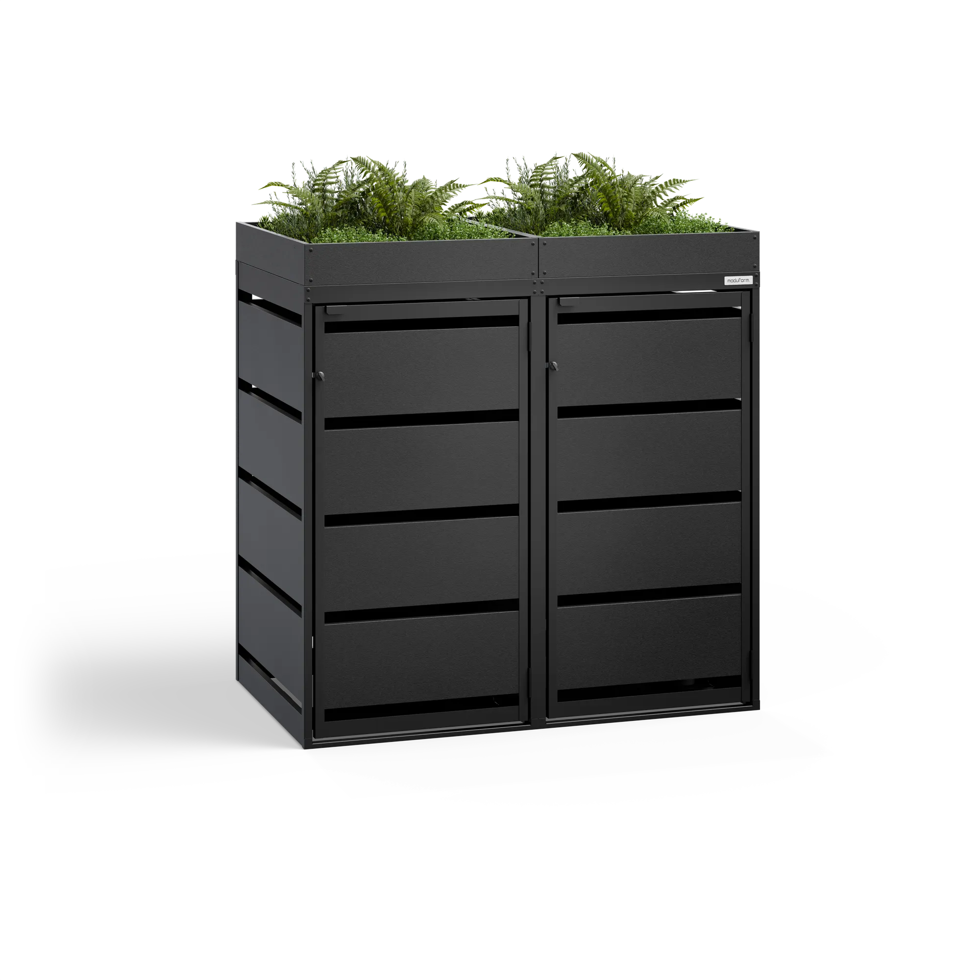 Mülltonnenbox BASE P • 2 Tonnen