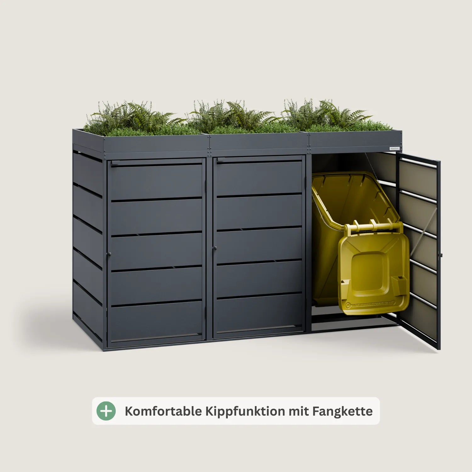 Mülltonnenbox BASE P • 2 Tonnen