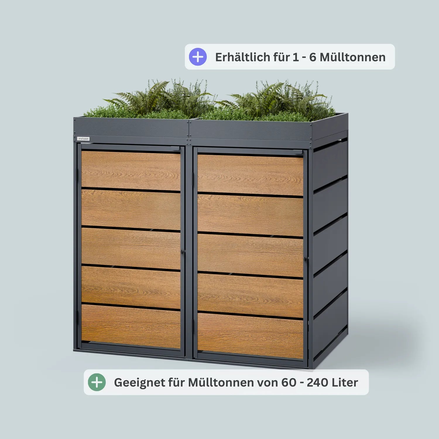 Mülltonnenbox BASE PH • 1 Tonne