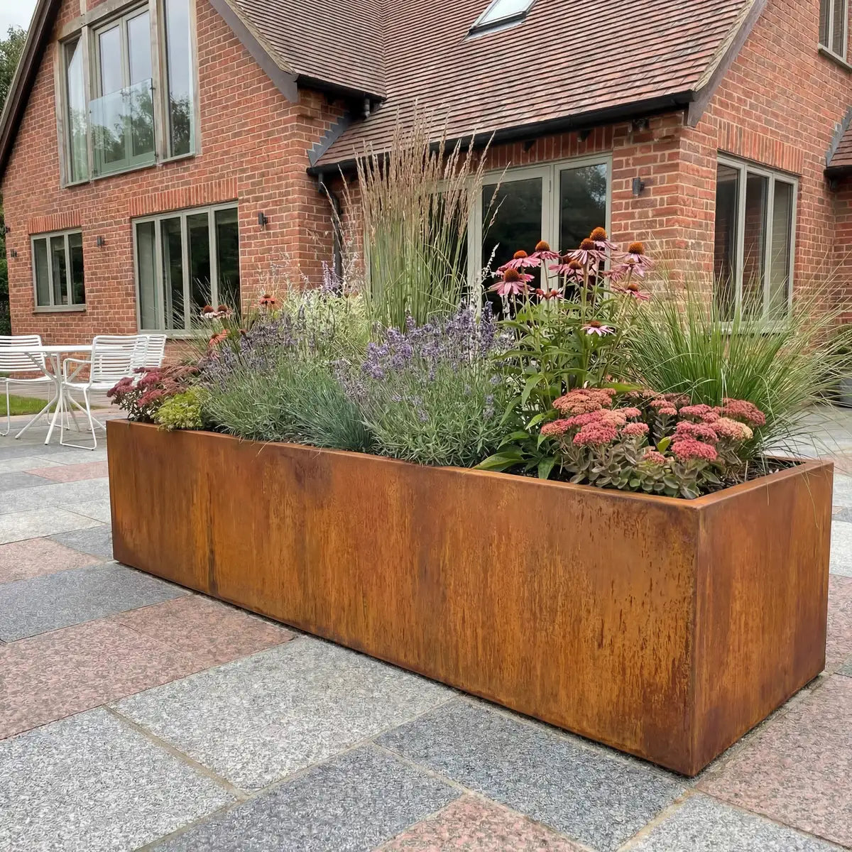 Pflanzkübel L • Cortenstahl