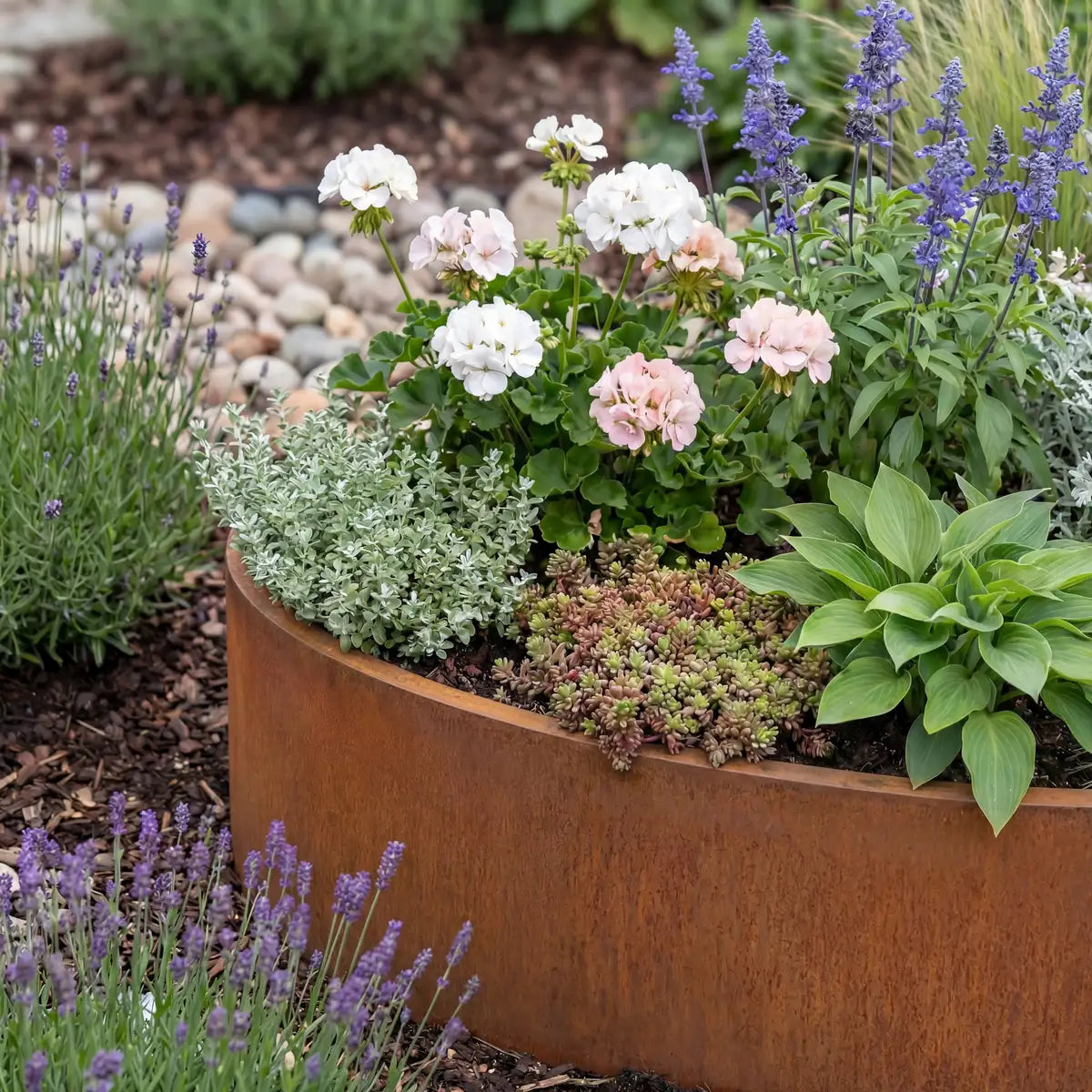 Pflanzkübel E • Cortenstahl