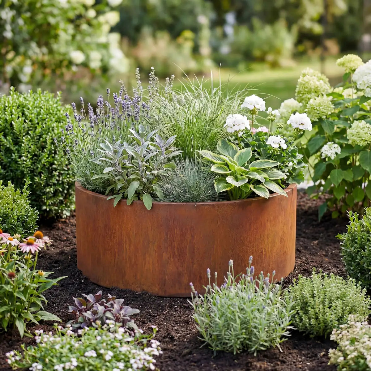 Pflanzkübel RR • Cortenstahl