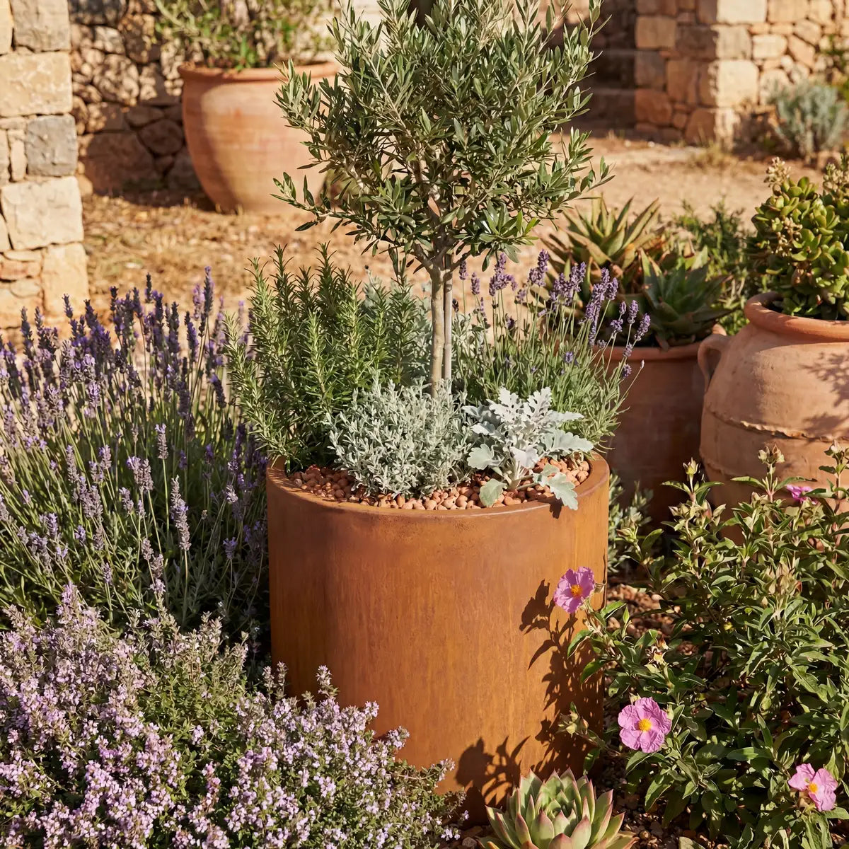 Pflanzkübel RR • Cortenstahl