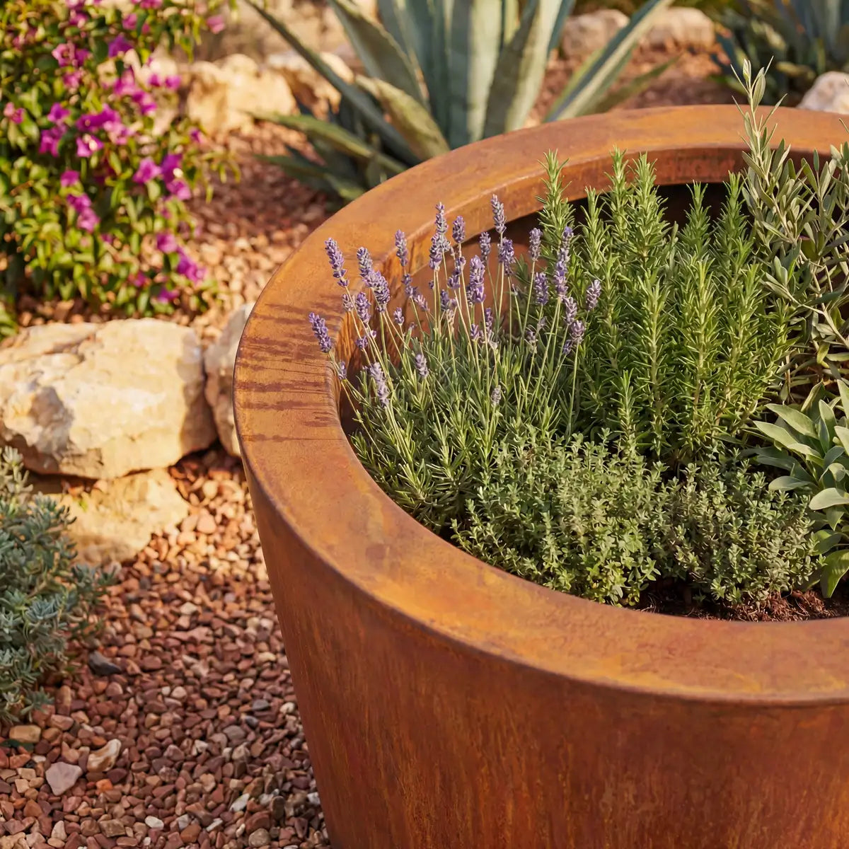 Pflanzkübel RC • Cortenstahl