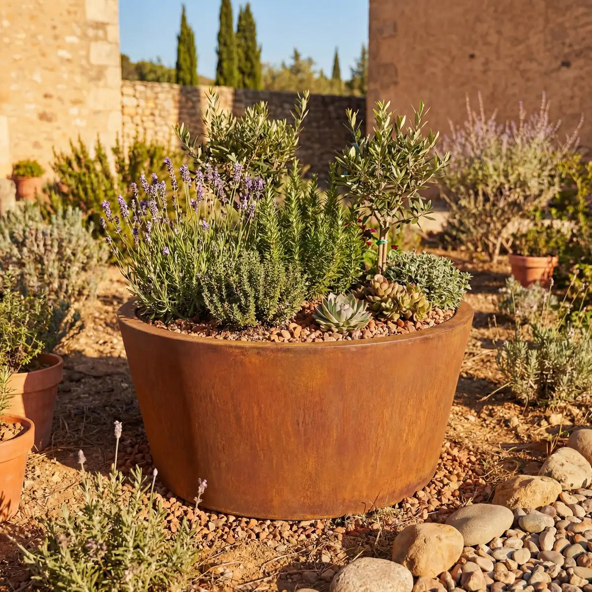 Pflanzkübel RC • Cortenstahl