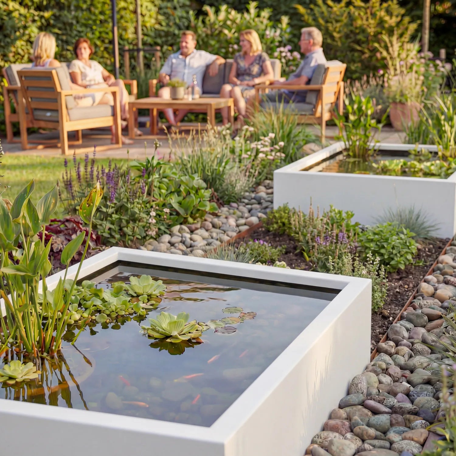 Wasserbecken Q • Aluminium