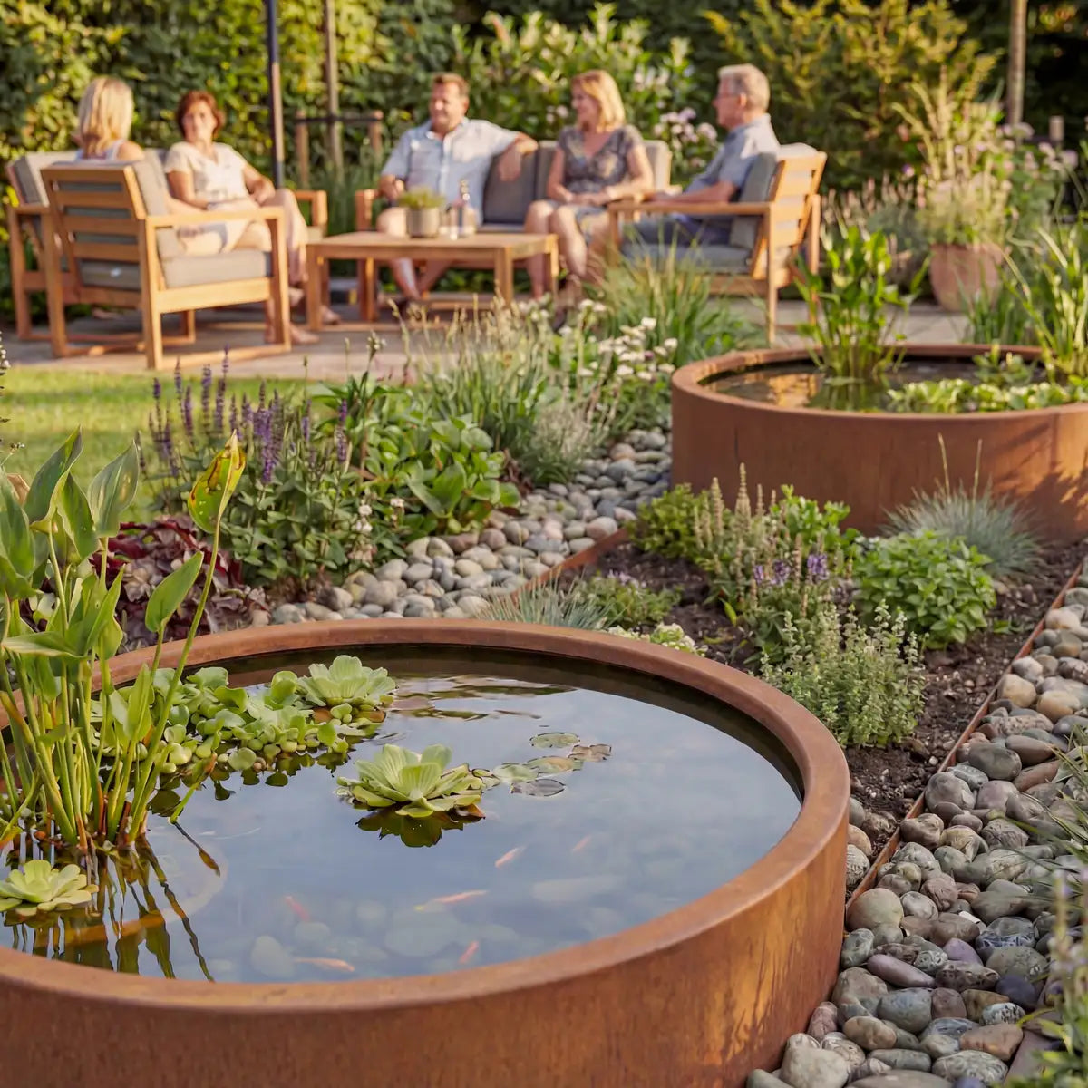 Wasserbecken RR • Cortenstahl