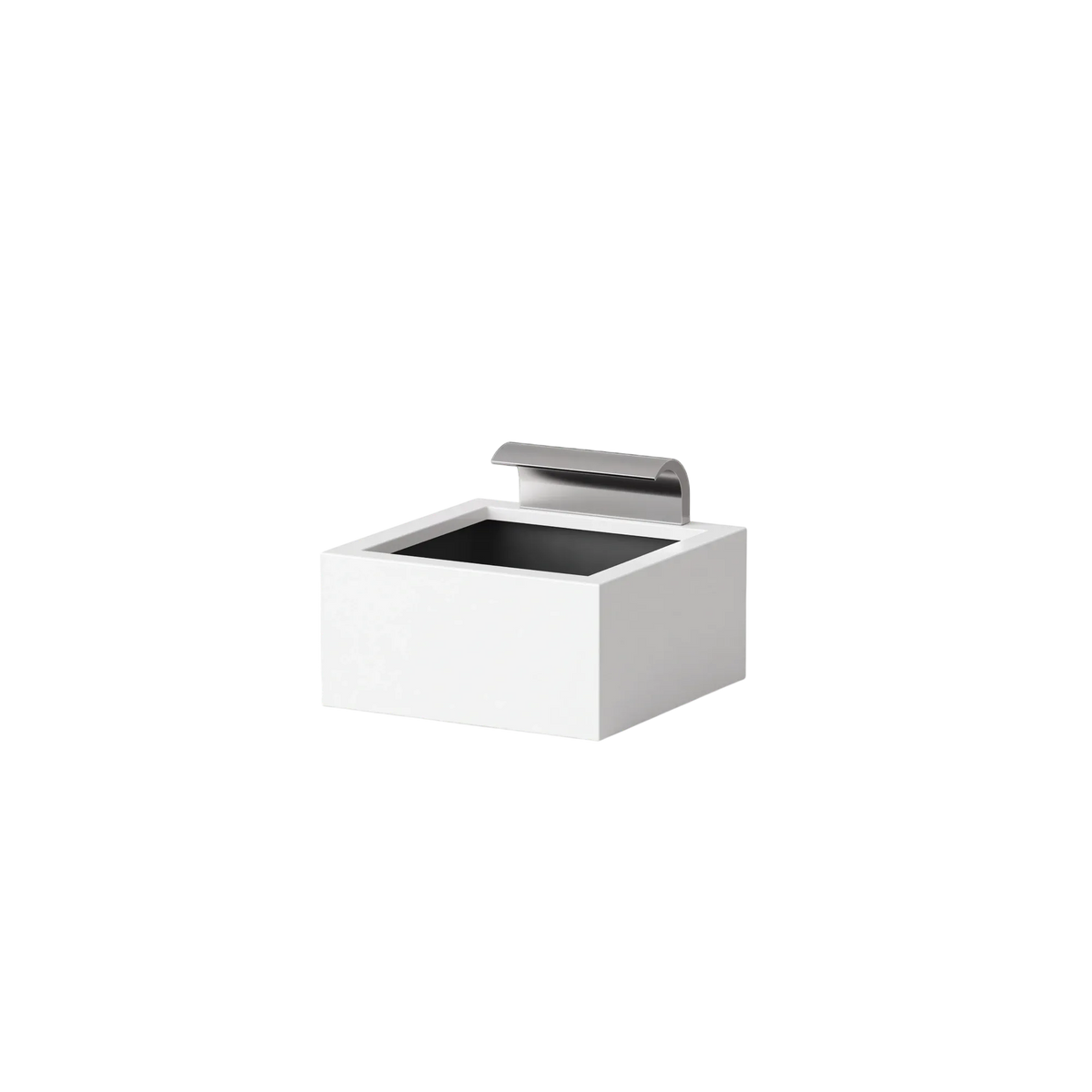 Rechteckiges Wasserbecken aus Aluminium mit Schwalleinlauf • S3