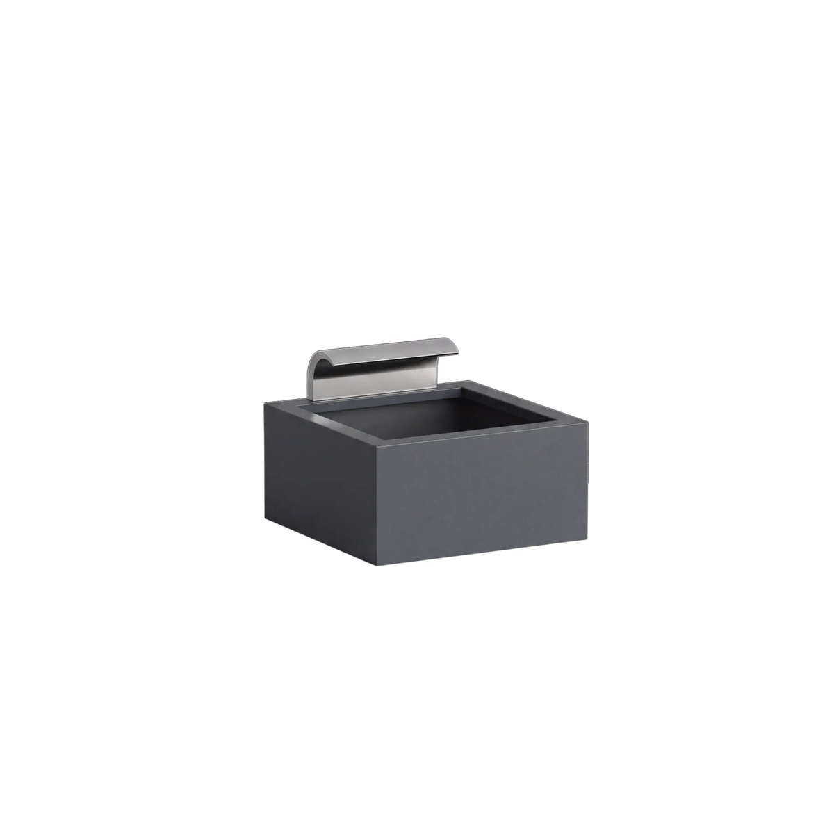 Rechteckiges Wasserbecken aus Aluminium mit Schwalleinlauf • S4