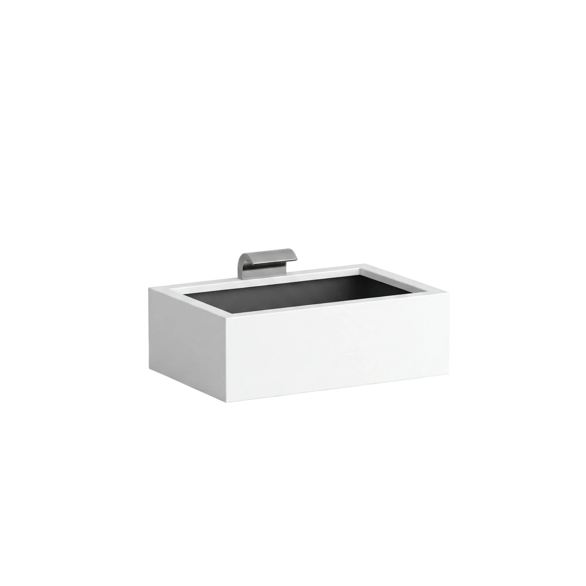 Rechteckiges Wasserbecken aus Aluminium mit Schwalleinlauf • S4