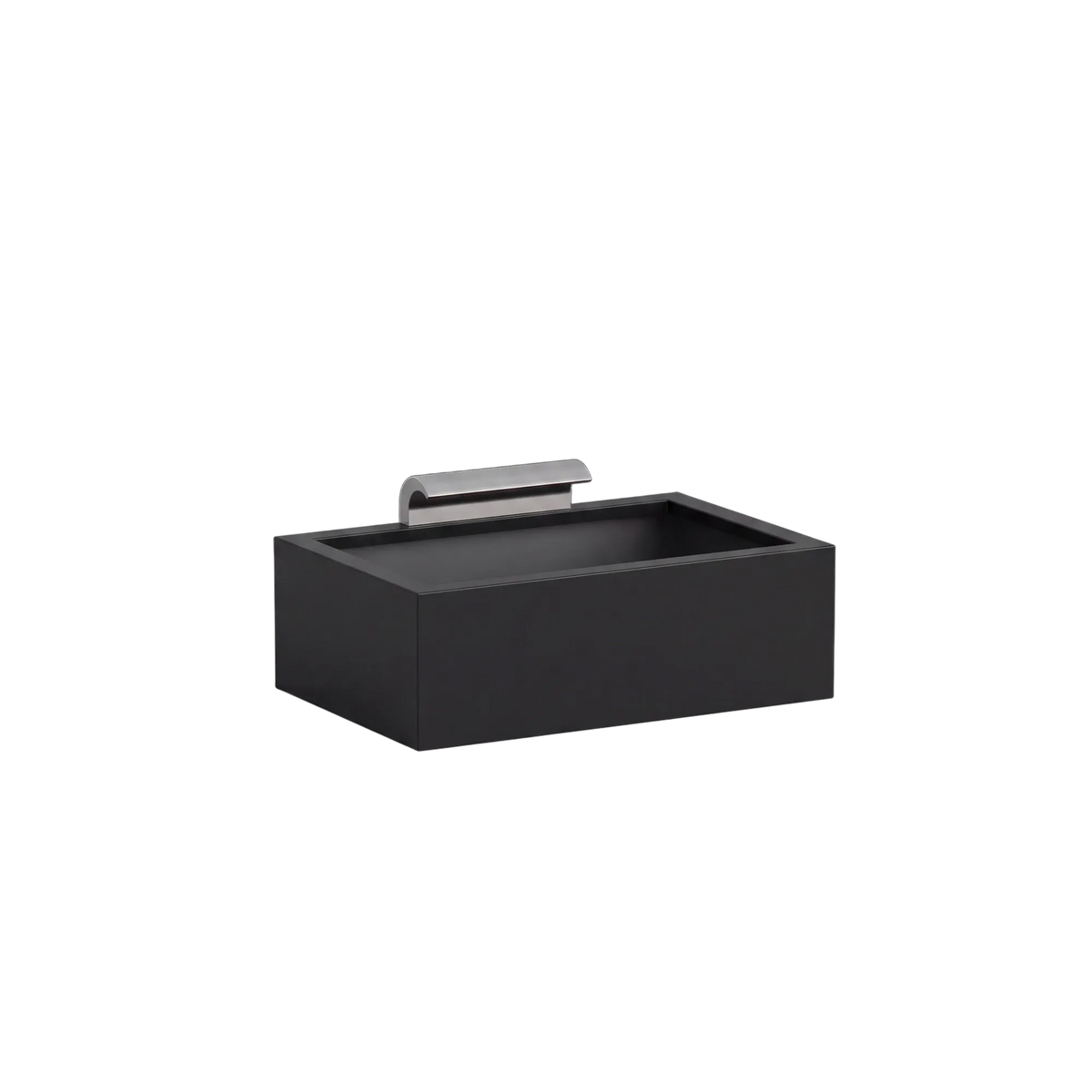 Rechteckiges Wasserbecken aus Aluminium mit Schwalleinlauf • S4