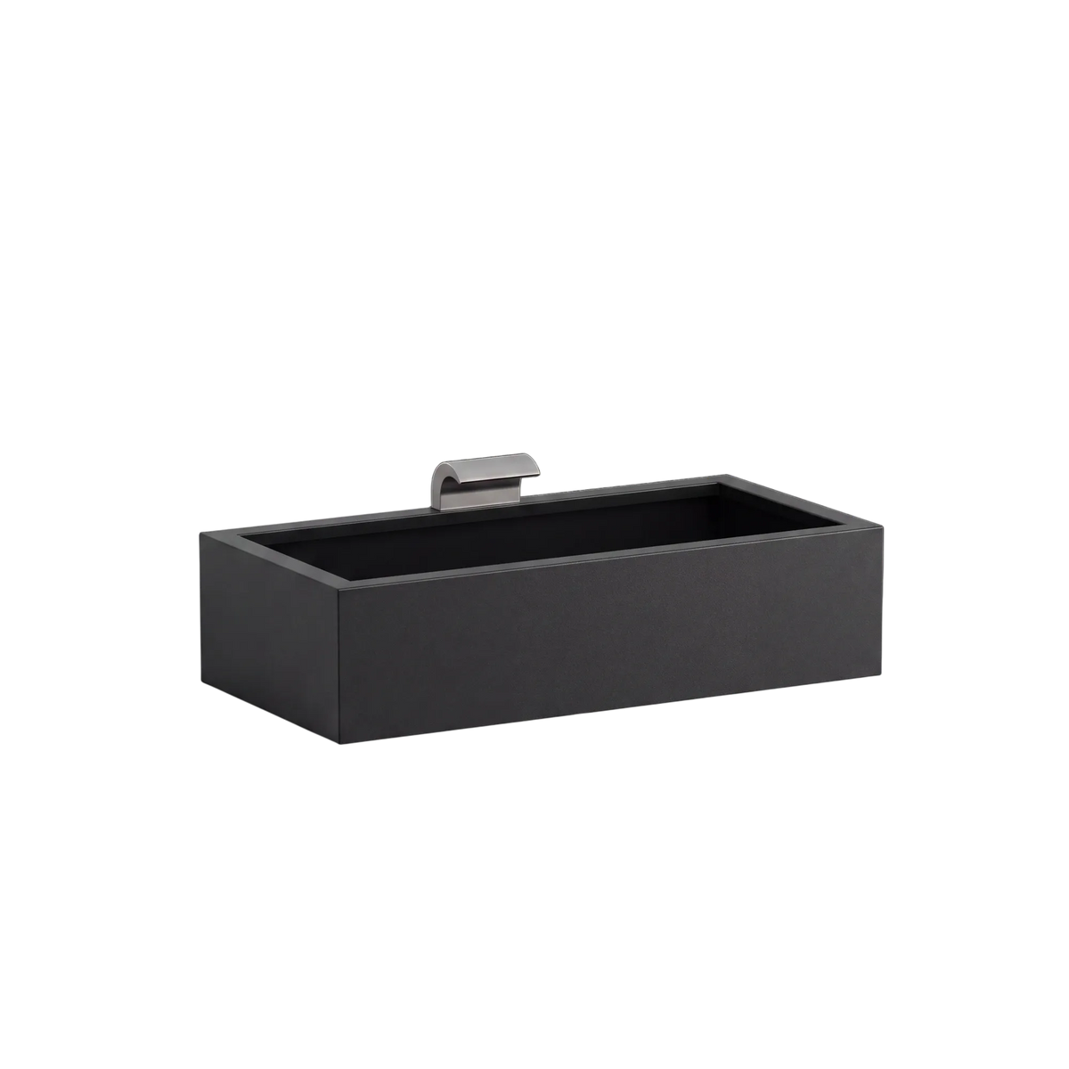Rechteckiges Wasserbecken aus Aluminium mit Schwalleinlauf • S4