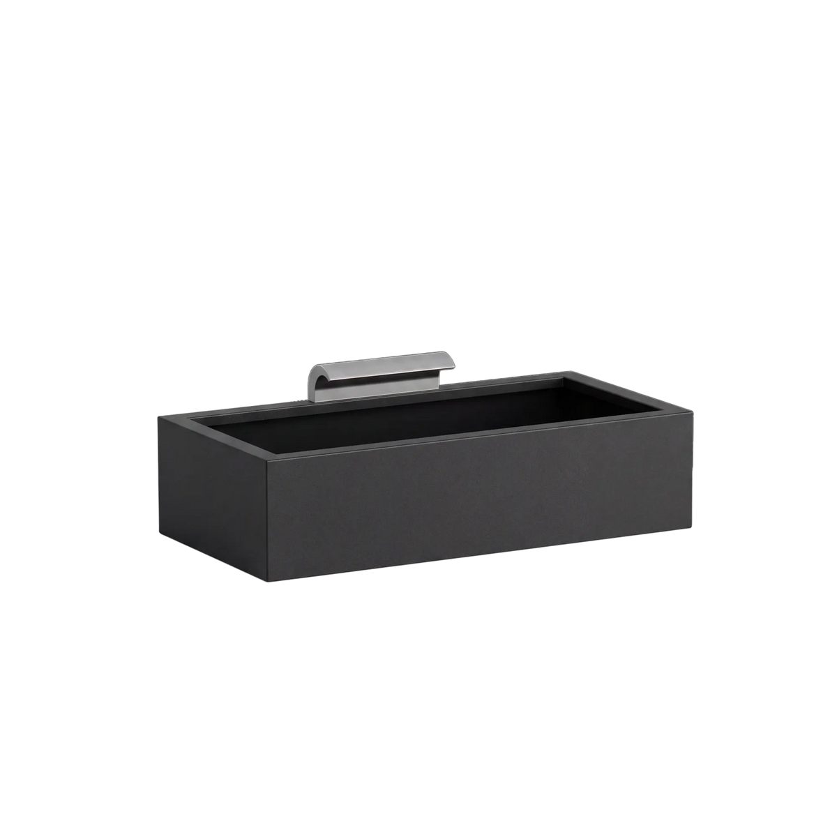Rechteckiges Wasserbecken aus Aluminium mit Schwalleinlauf • S4