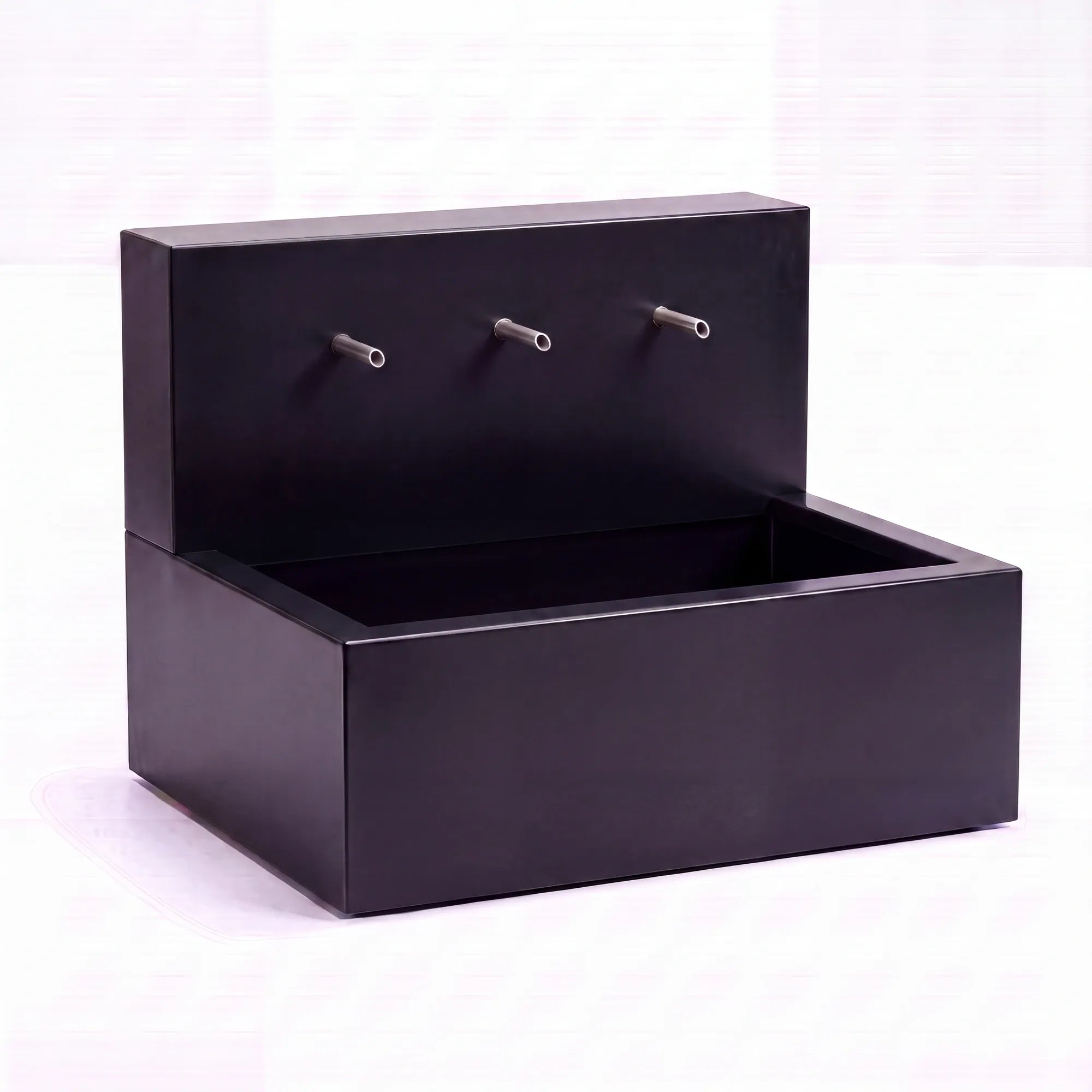 Wasserbecken mit Einlaufrohren Set 2 • Aluminium