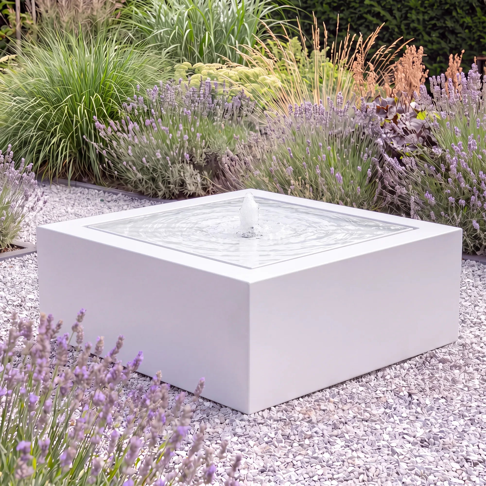Wassertisch Rivo-Quadratisch aus Aluminium