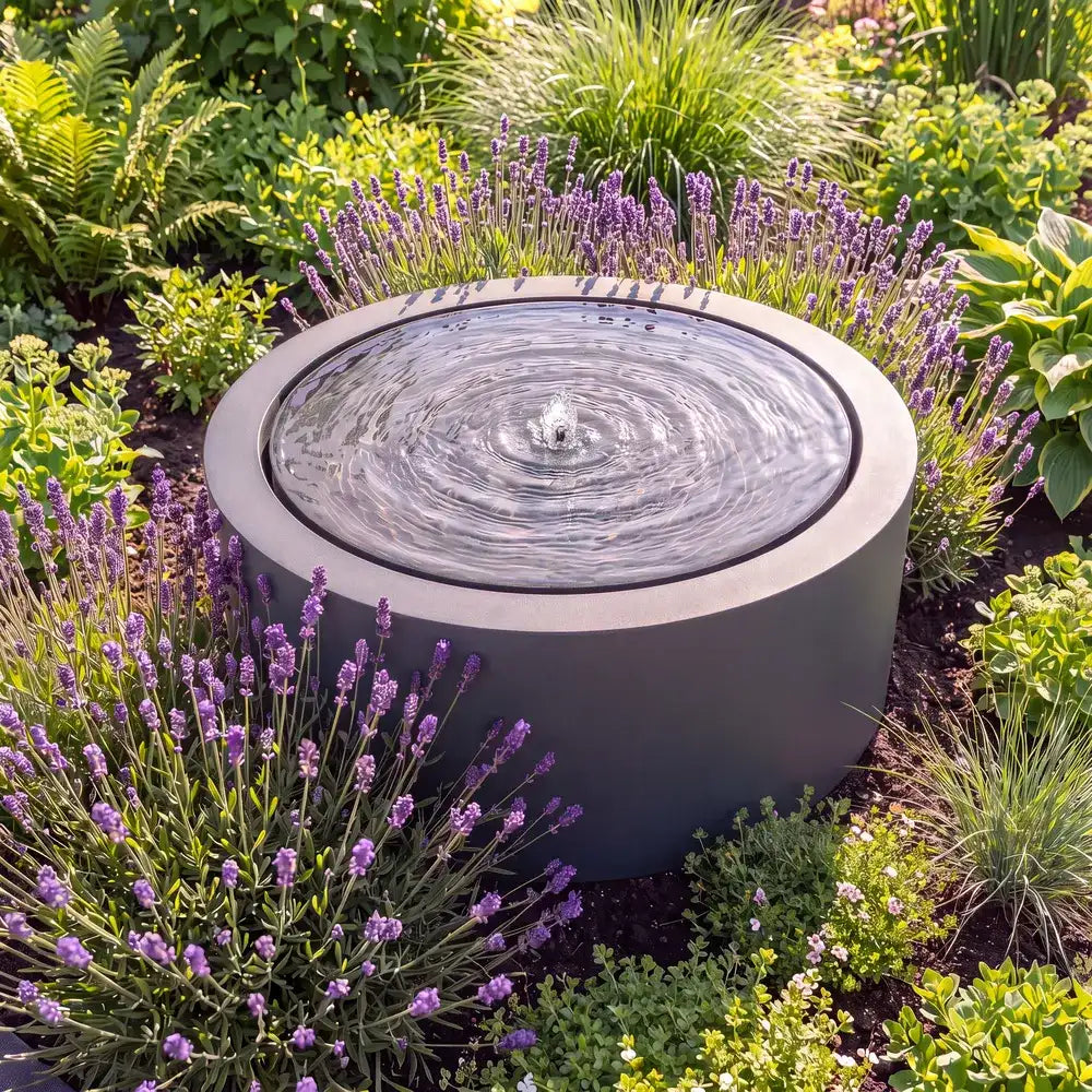 Wassertisch Rivo-Rund aus Aluminium
