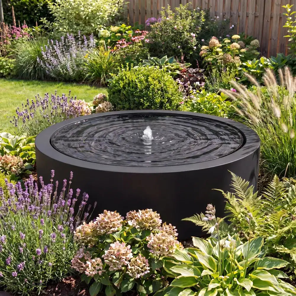Wassertisch Rivo-Rund aus Aluminium