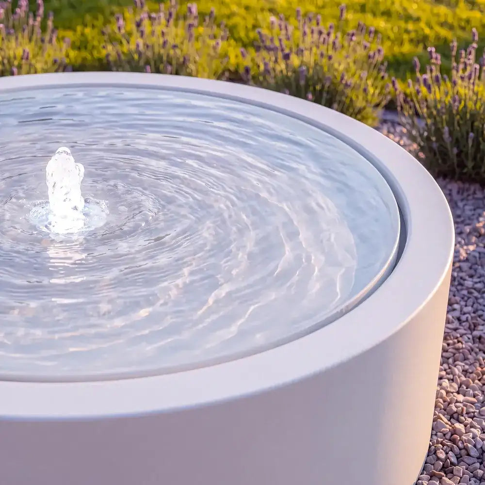 Wassertisch Rivo-Rund aus Aluminium