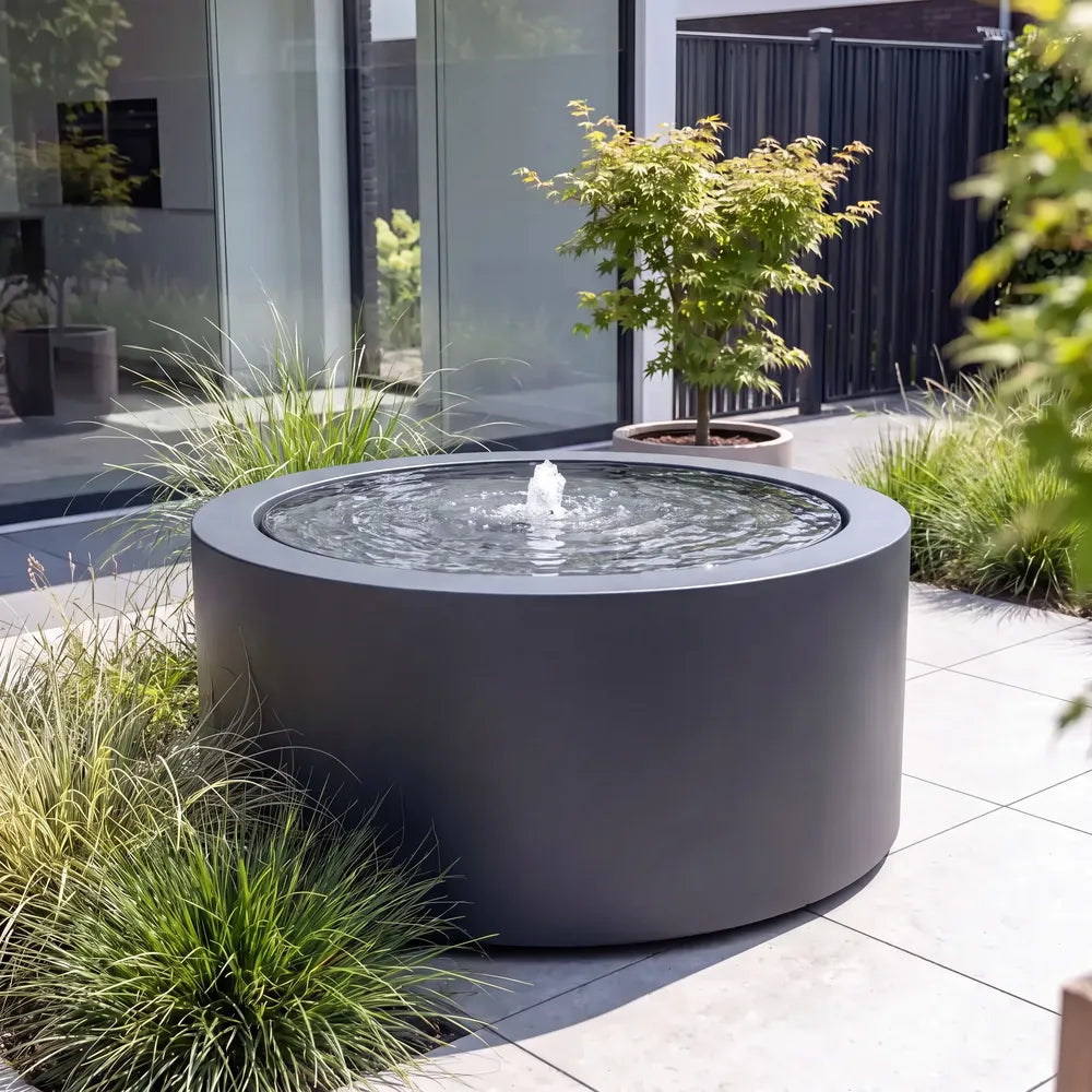 Wassertisch Rivo-Rund aus Aluminium