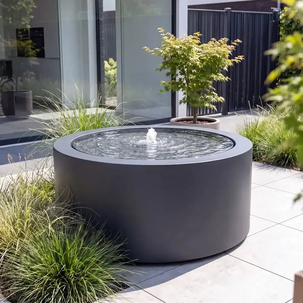 Wassertisch Rivo-Rund aus Aluminium