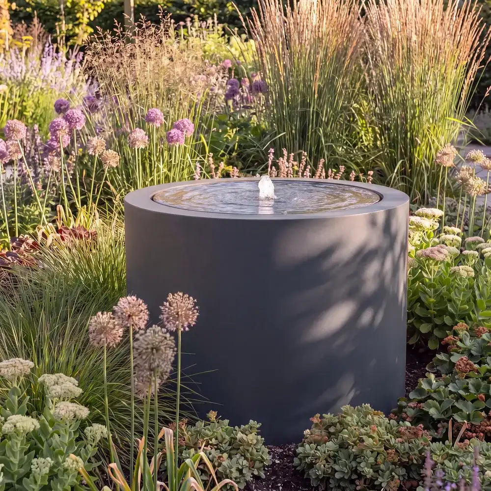 Wassertisch Rivo-Rund aus Aluminium