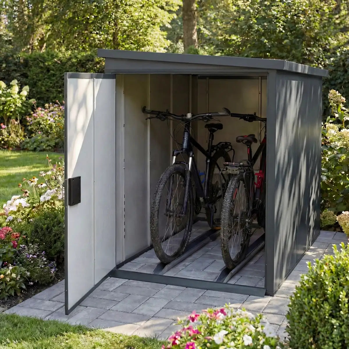 Fahrradboxen für 2 Fahrräder