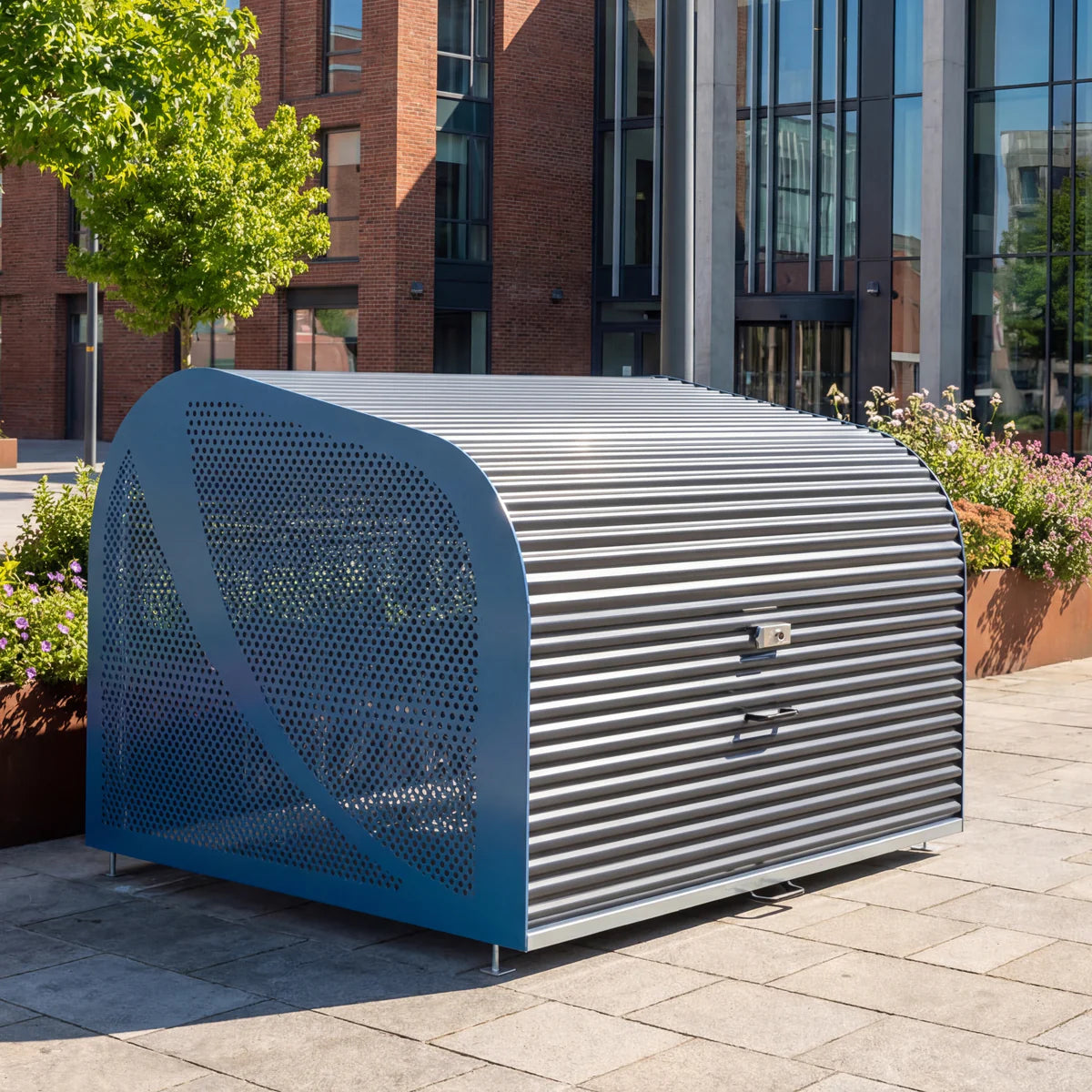 Fahrradgaragen aus Metall