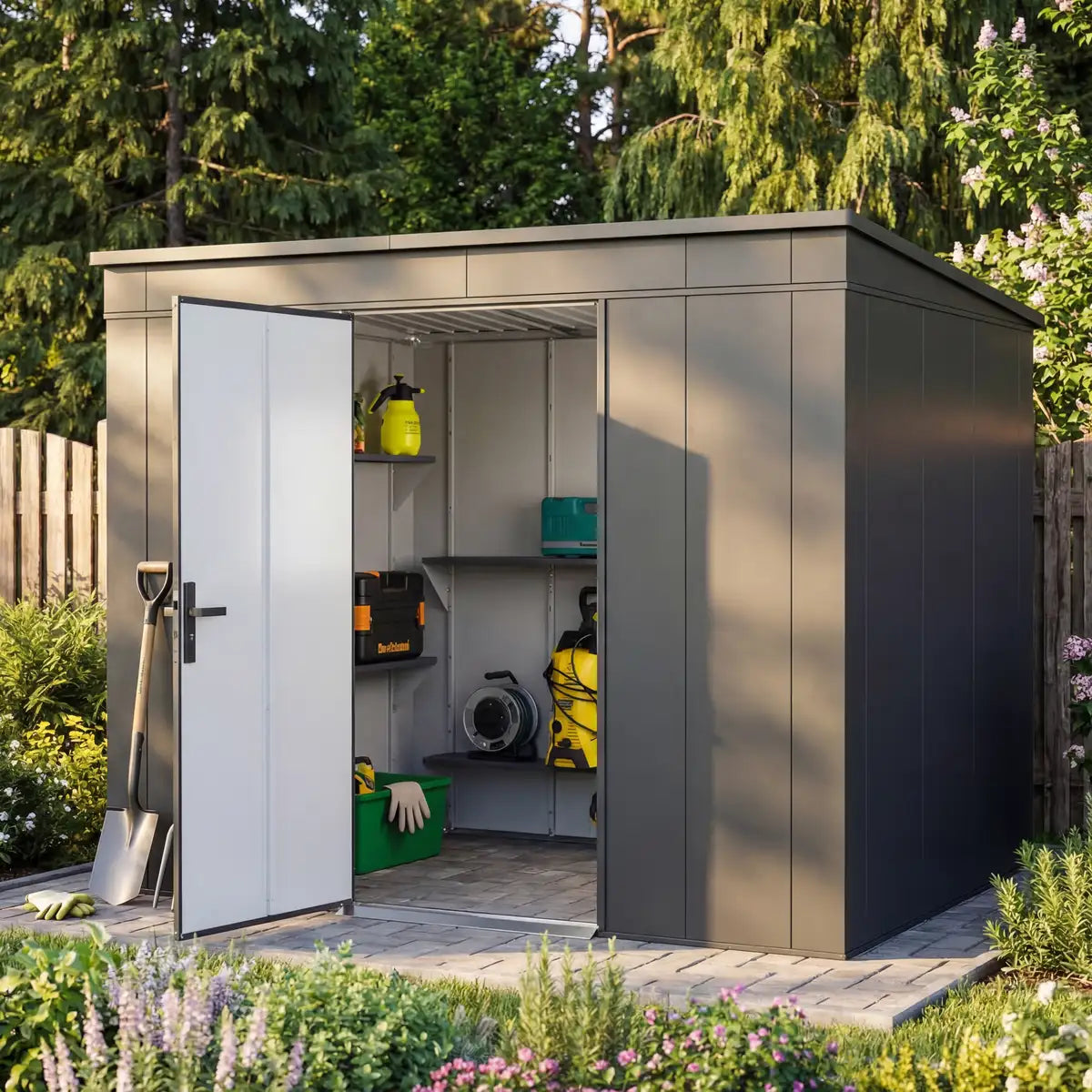 Gerätehäuser aus Metall