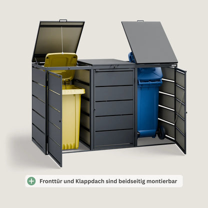 Mülltonnenbox BASE S • 3 Tonnen