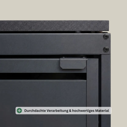 Mülltonnenbox BASE S • 3 Tonnen