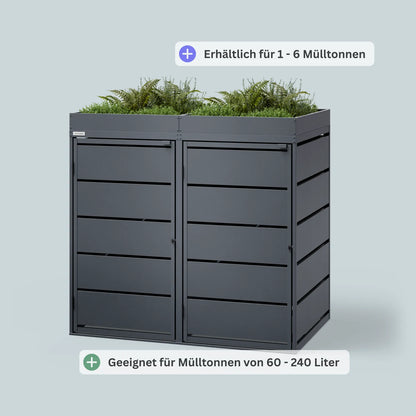 Mülltonnenbox  BASE P • 2 Tonnen