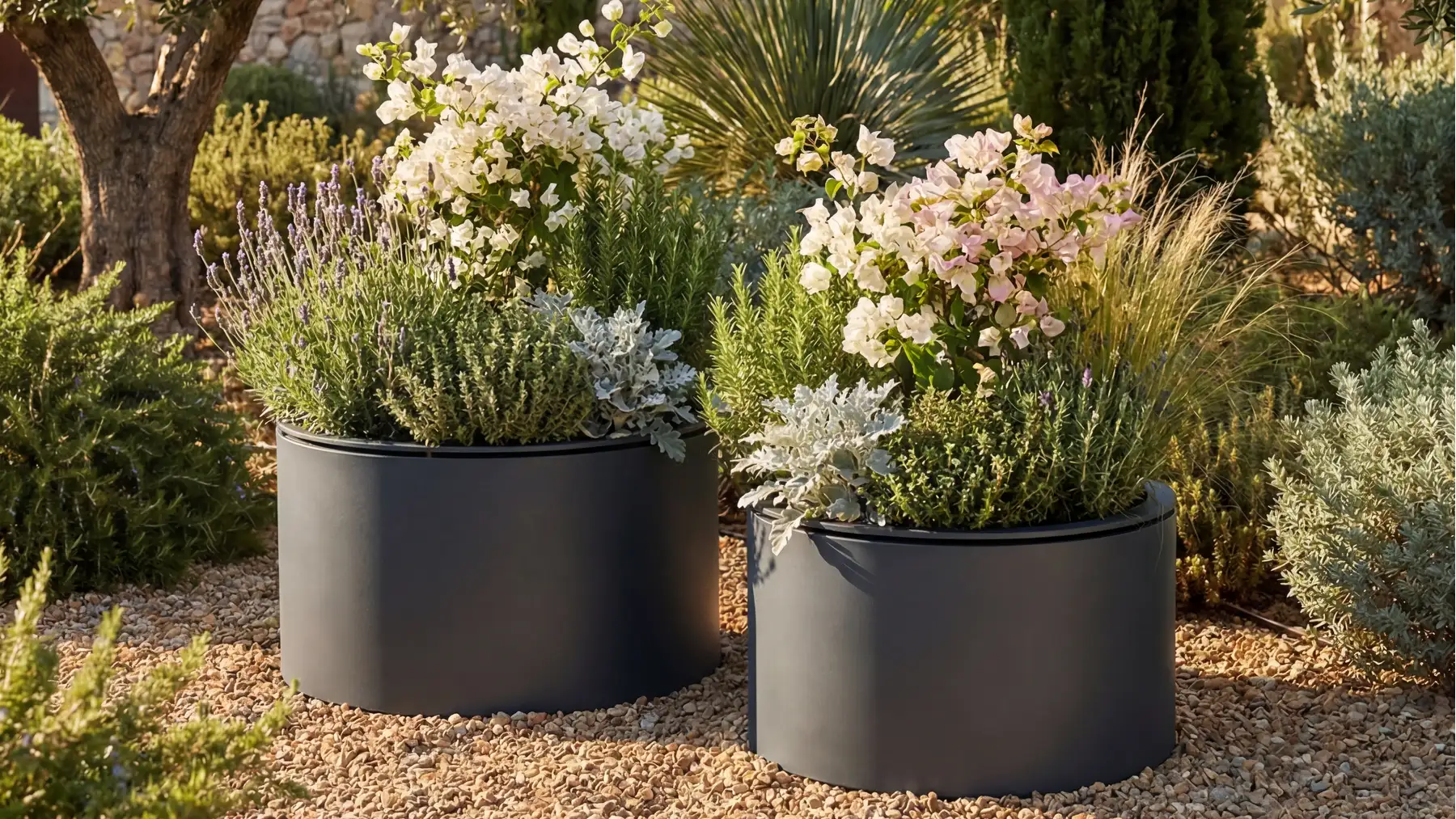 Pflanzkübel aus Aluminium