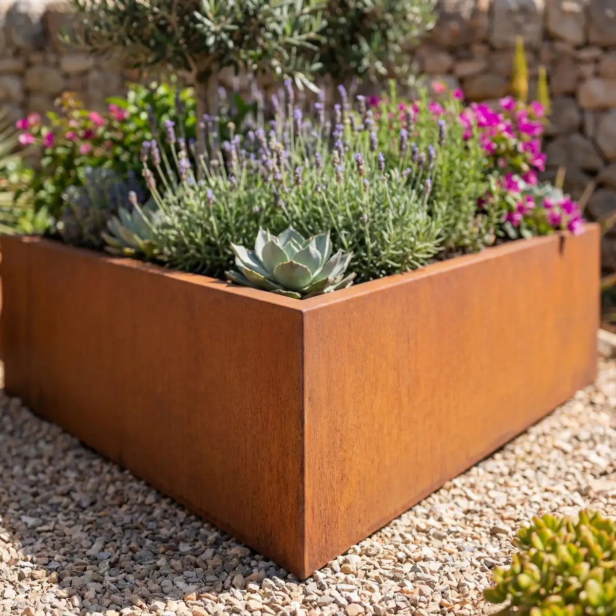 Pflanzkübel T • Cortenstahl