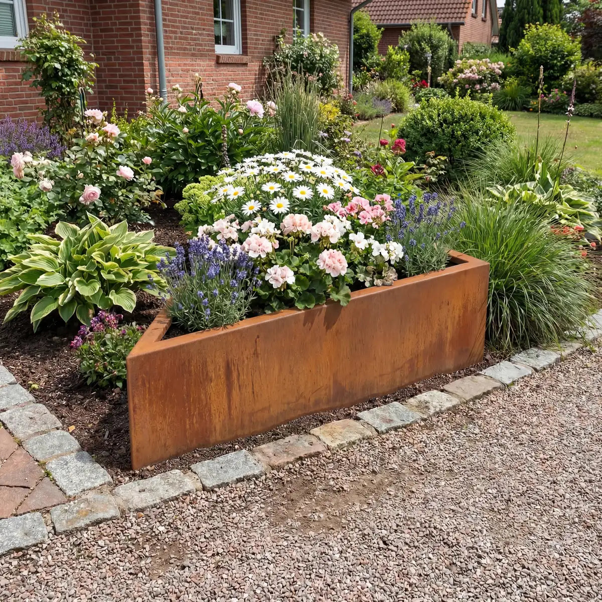 Pflanzkübel T • Cortenstahl