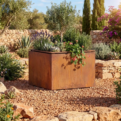 Pflanzkübel S1 • Cortenstahl