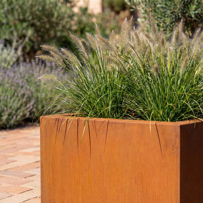 Pflanzkübel Q • Cortenstahl