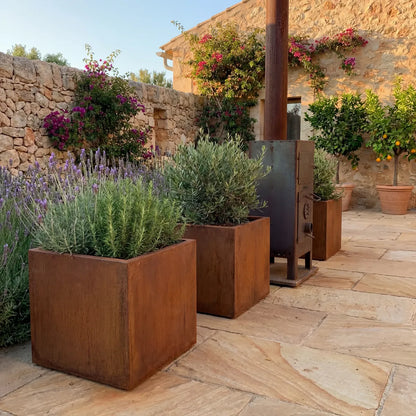 Pflanzkübel Q • Cortenstahl