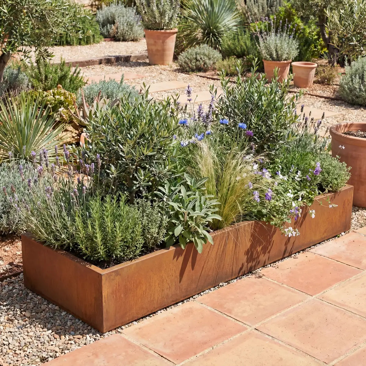 Pflanzkübel R • Cortenstahl