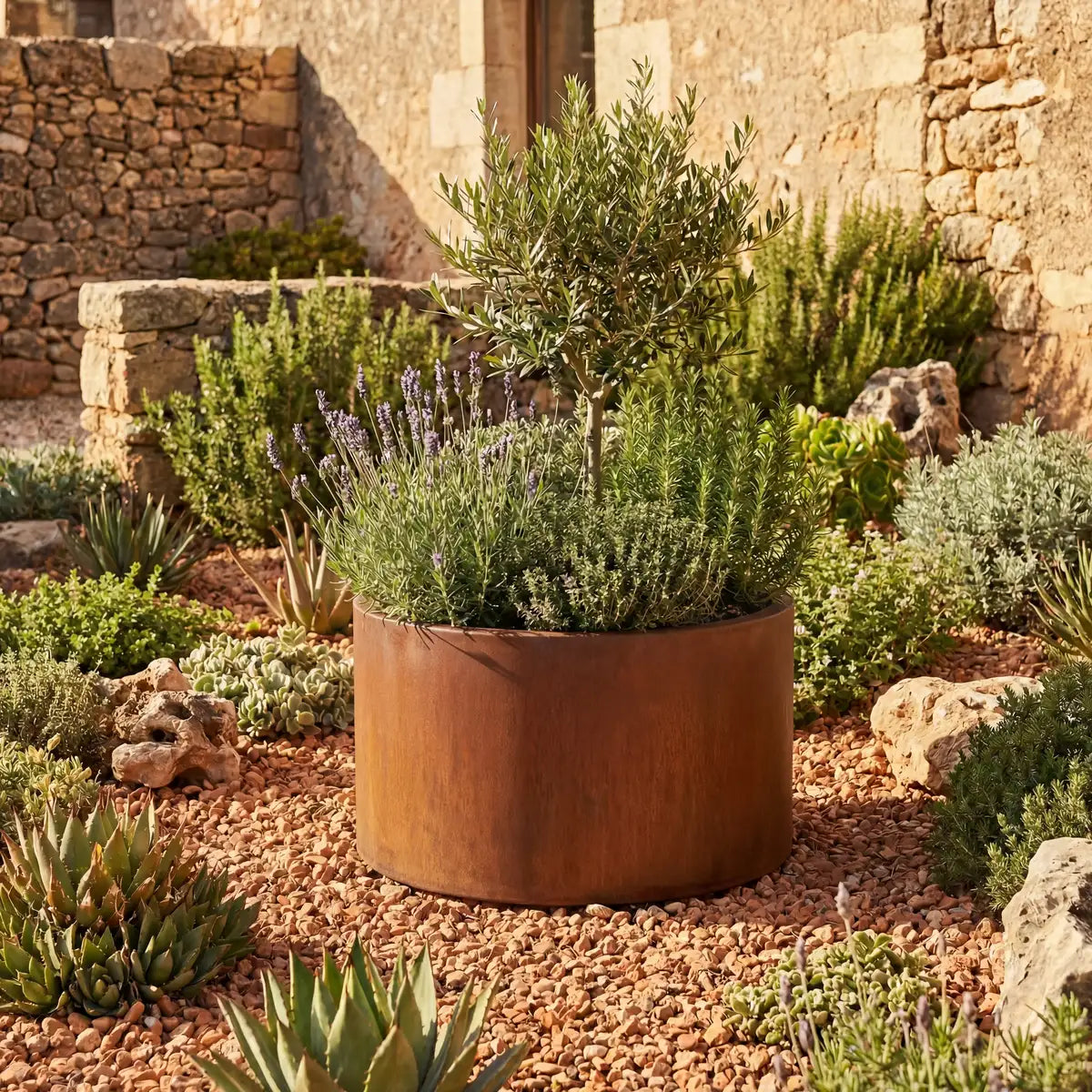 Pflanzkübel RR • Cortenstahl