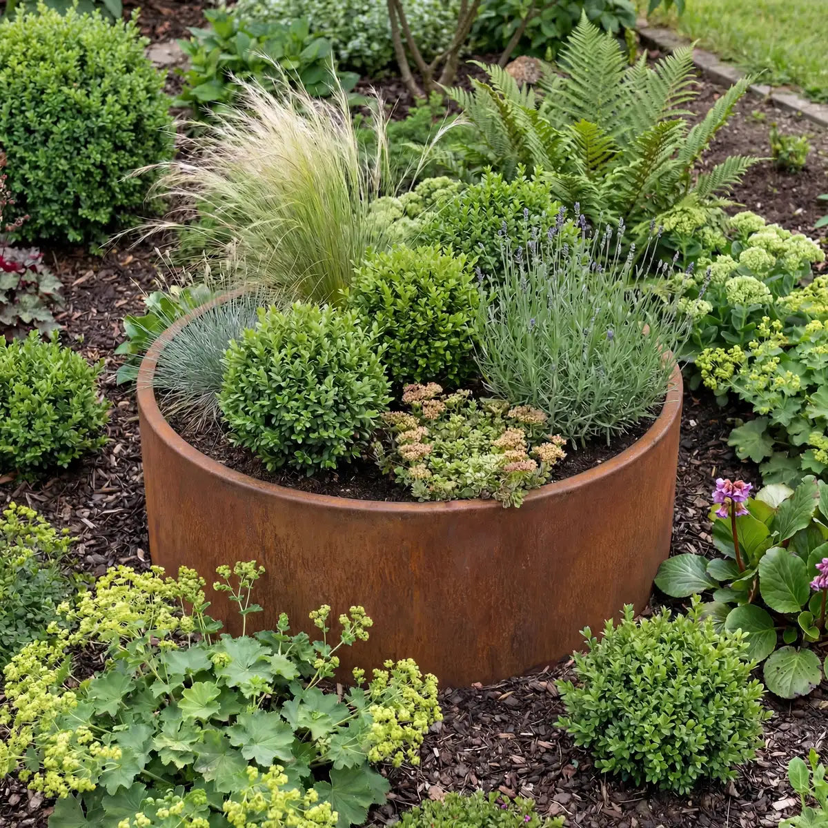 Pflanzkübel RR • Cortenstahl